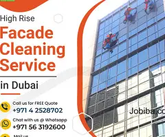 High Rise  Building Facade Cleaning Service with Rope Access Methods